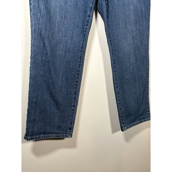 Talbots Modern Ankle Jeans Womens 14 Blue High Waist Denim All Button Up Stretch - Picture 3 of 7